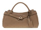 GUESS Ella Logo Girlfriend Satchel Beige Logo