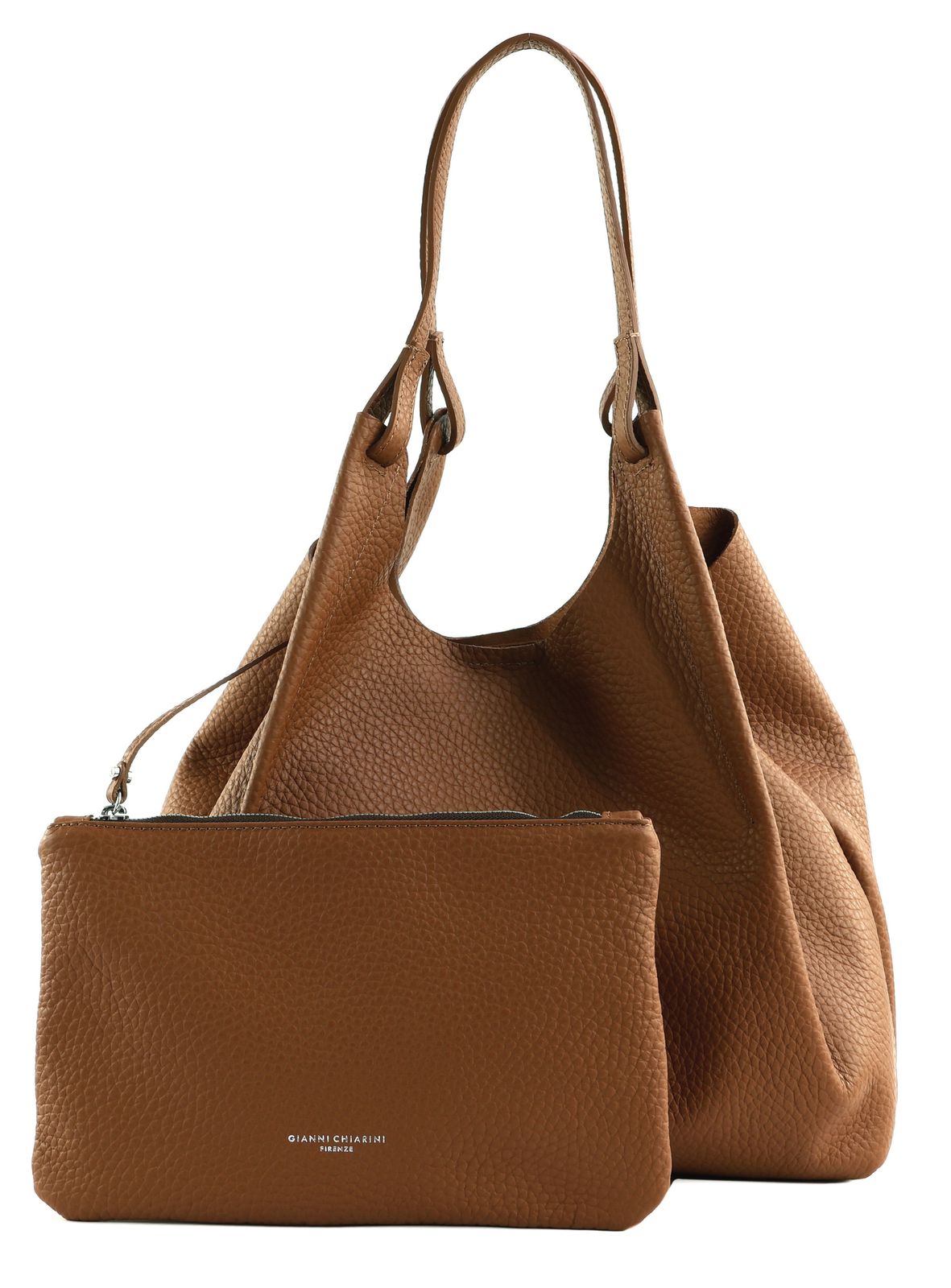 GIANNI CHIARINI Dua Shopping Bag Noce