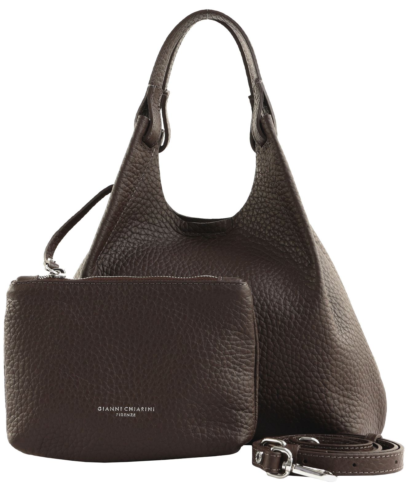 GIANNI CHIARINI Dua Handbag Espresso