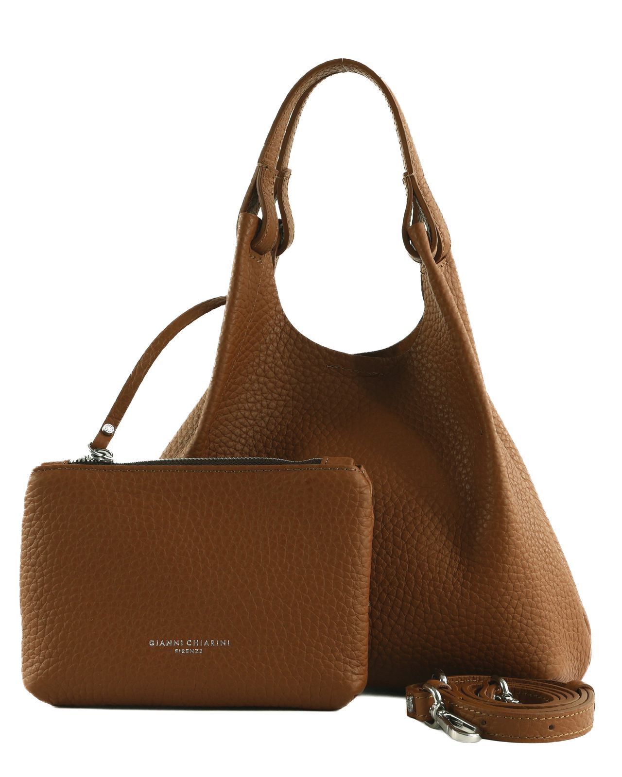 GIANNI CHIARINI Dua Handbag Noce