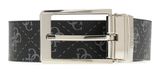 GUESS Milano Adjustable & Reversible Belt H35 W95 Dark Black - shortenable