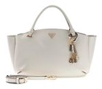 GUESS Gilda 3 Compartment Satchel Cream White