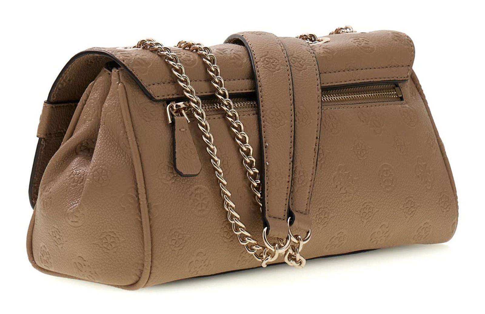 GUESS Ella Logo Convertible Xbody Flap Beige Logo GUESS Ella Logo Convertible Xbody Flap Beige Logo