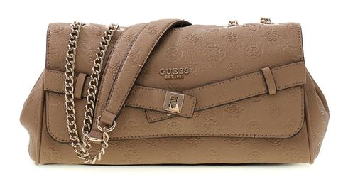 GUESS Ella Logo Convertible Xbody Flap Beige Logo GUESS Ella Logo Convertible Xbody Flap Beige Logo
