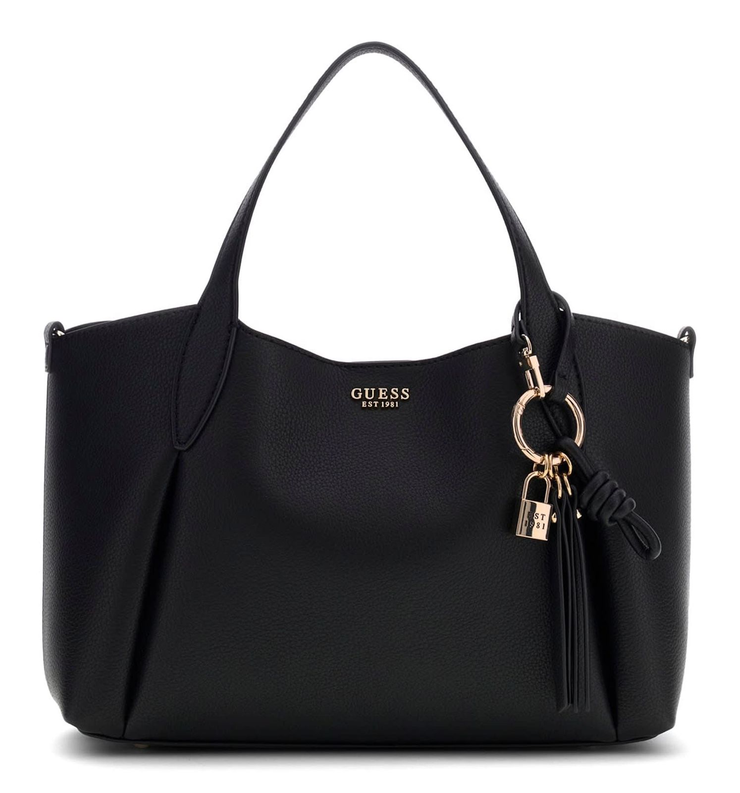 GUESS Melody 2 In 1 Satchel Black GUESS Melody 2 In 1 Satchel Black