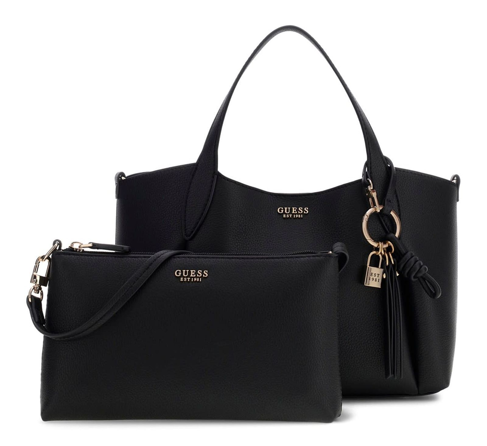 GUESS Melody 2 In 1 Satchel Black