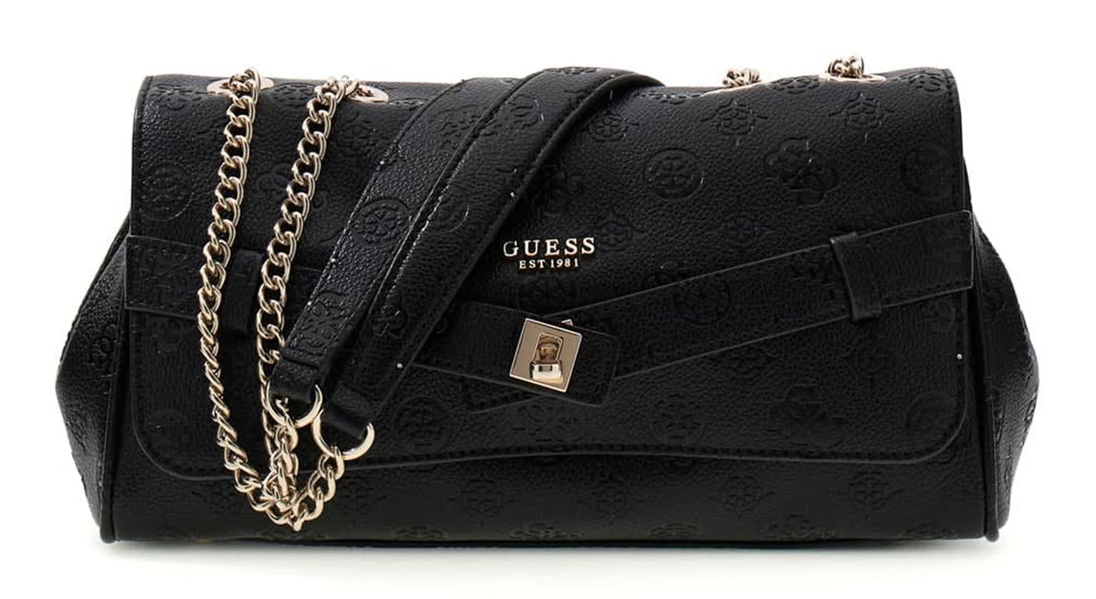 GUESS Ella Logo Convertible Xbody Flap Black Logo