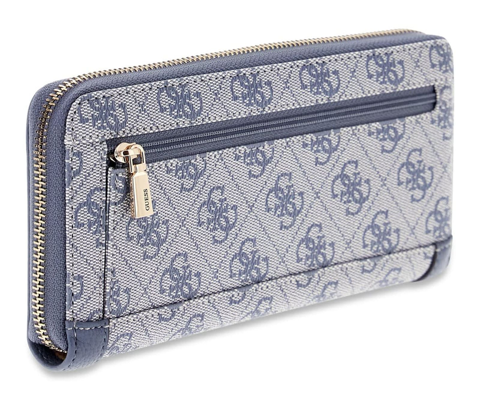 GUESS Lindsey SLG Zip Around Wallet L Slate Logo GUESS Lindsey SLG Zip Around Wallet L Slate Logo