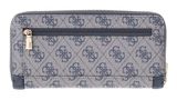 GUESS Lindsey SLG Zip Around Wallet L Slate Logo GUESS Lindsey SLG Zip Around Wallet L Slate Logo