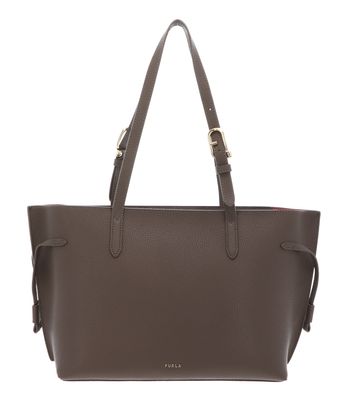 FURLA Ava Tote M Muddy Gray + Rosewood