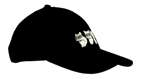 KARL LAGERFELD Ikon 3 Sides Choupette Cap Black