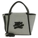 KARL LAGERFELD Le Ballet K / Autograph Patch Tote Braid S White / Black KARL LAGERFELD Le Ballet K / Autograph Patch Tote Braid S White / Black