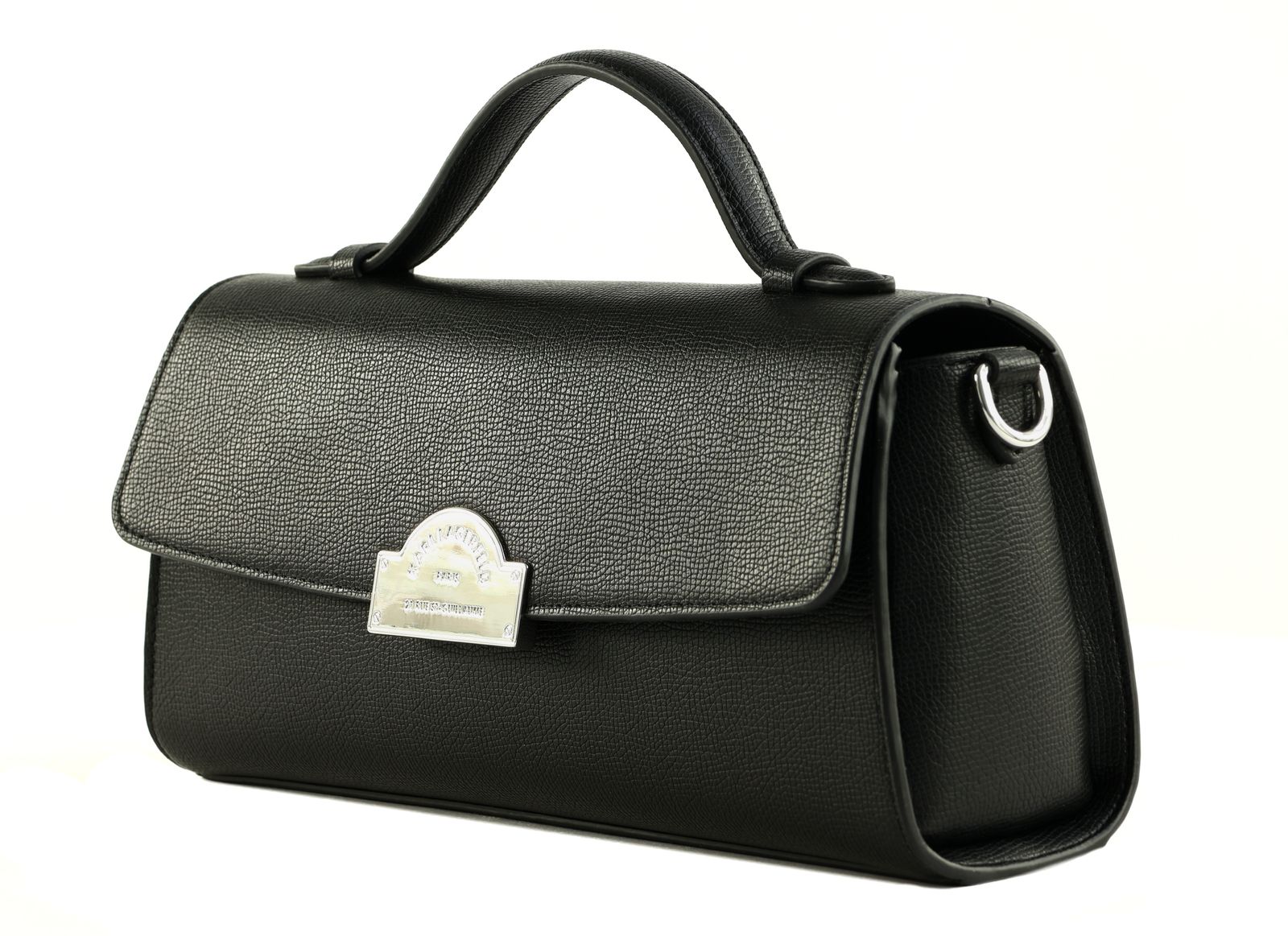 KARL LAGERFELD Le Ballet K / Rsg Metal Tophandle Crossbody S Black KARL LAGERFELD Le Ballet K / Rsg Metal Tophandle Crossbody S Black