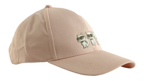 KARL LAGERFELD Ikon 3 Sides Choupette Cap Barely Pink