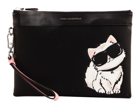 KARL LAGERFELD Ikon Choupette Pouch Black KARL LAGERFELD Ikon Choupette Pouch Black