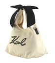 KARL LAGERFELD Le Ballet K / Signature Ribbon Bow Shopper Natural KARL LAGERFELD Le Ballet K / Signature Ribbon Bow Shopper Natural