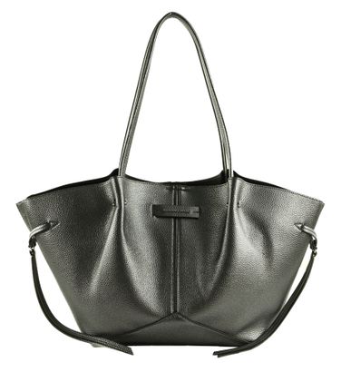 KARL LAGERFELD Le Ballet K / Pierced Tote Metallic M Gunmetal KARL LAGERFELD Le Ballet K / Pierced Tote Metallic M Gunmetal