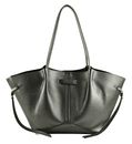 KARL LAGERFELD Le Ballet K / Pierced Tote Metallic M Gunmetal
