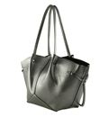 KARL LAGERFELD Le Ballet K / Pierced Tote Metallic M Gunmetal
