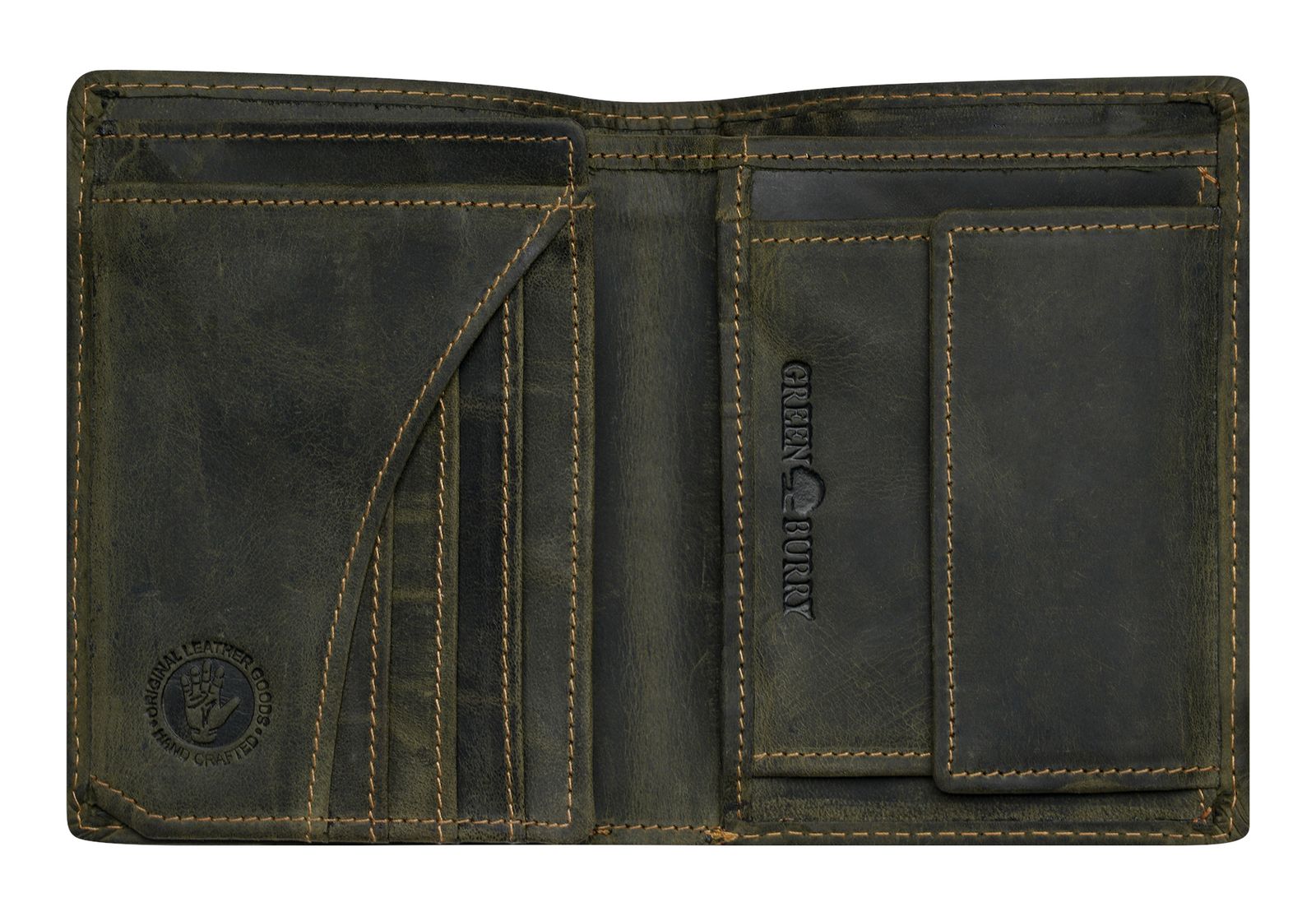 GREENBURRY Vintage Animal Collection Wallet Olive Stag GREENBURRY Vintage Animal Collection Wallet Olive Stag