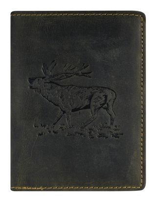 GREENBURRY Vintage Animal Collection Wallet Olive Stag