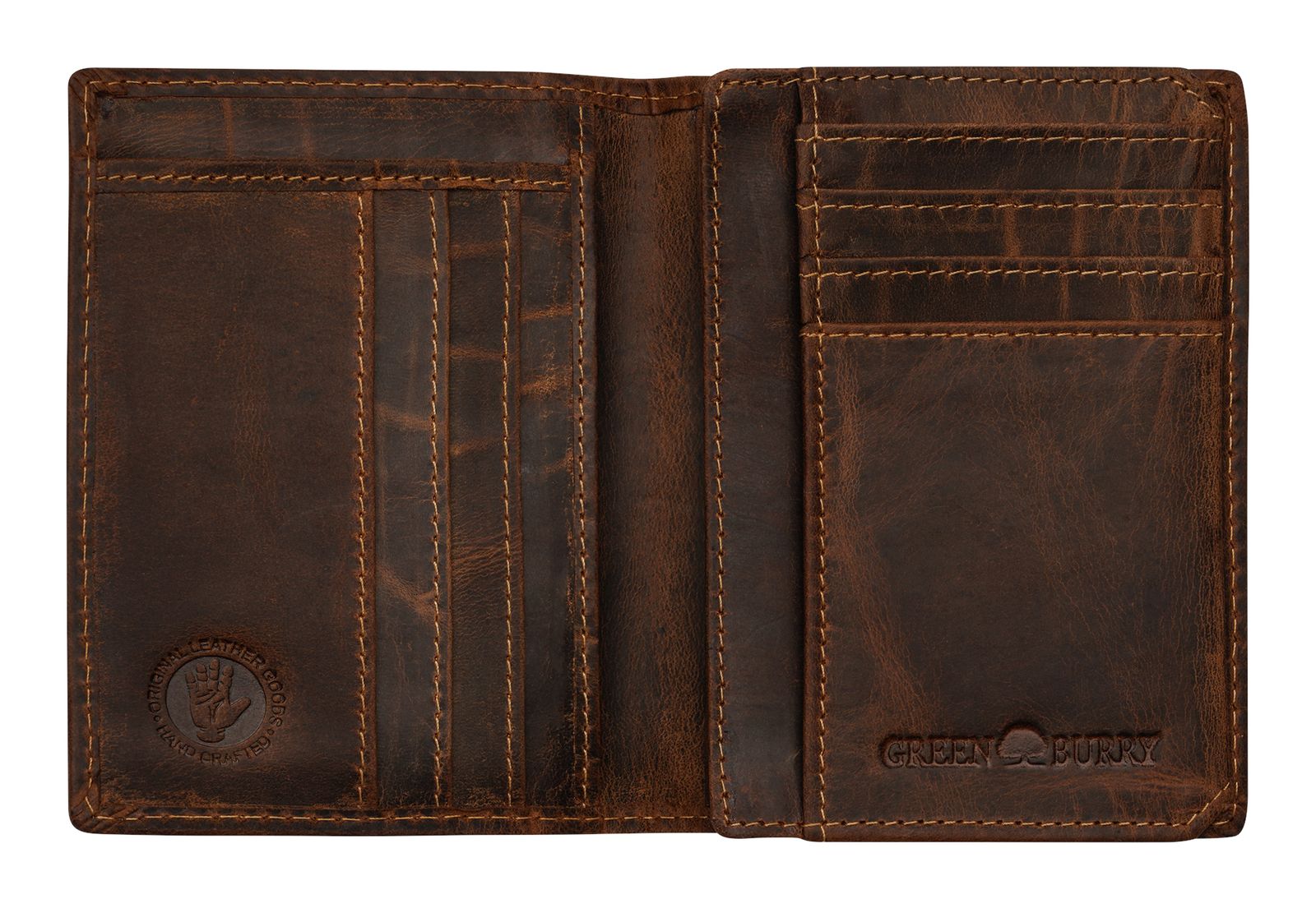 GREENBURRY Vintage Card Wallet RFID Brown GREENBURRY Vintage Card Wallet RFID Brown
