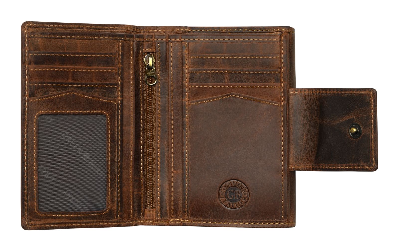GREENBURRY Vintage Wallet Brown GREENBURRY Vintage Wallet Brown