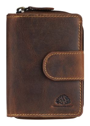 GREENBURRY Vintage Zip Wallet Brown GREENBURRY Vintage Zip Wallet Brown