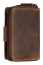 GREENBURRY Vintage Zip Wallet Brown GREENBURRY Vintage Zip Wallet Brown