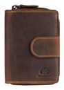 GREENBURRY Vintage Zip Wallet Brown GREENBURRY Vintage Zip Wallet Brown