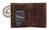GREENBURRY Vintage Wallet With Chain Brown Rebel-Skull GREENBURRY Vintage Wallet With Chain Brown Rebel-Skull