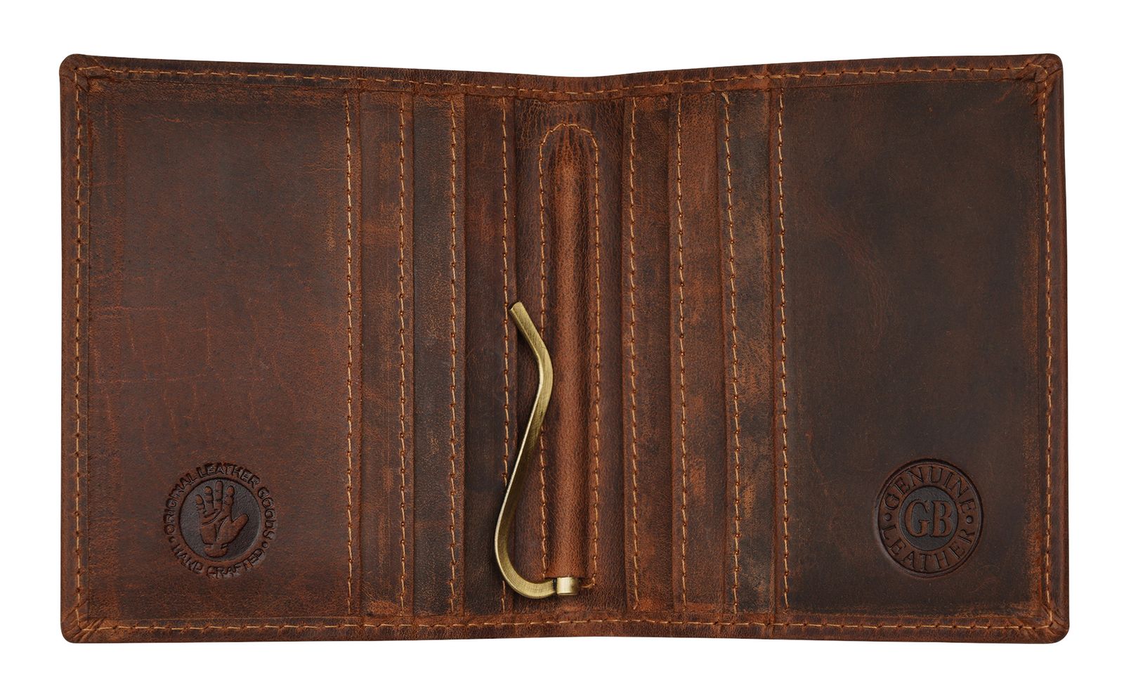 GREENBURRY Vintage Dollar Clip RFID Brown GREENBURRY Vintage Dollar Clip RFID Brown