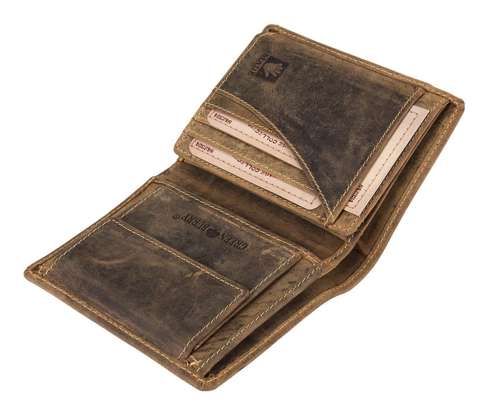 GREENBURRY Vintage Animal Collection Wallet Brown Royal Stag GREENBURRY Vintage Animal Collection Wallet Brown Royal Stag