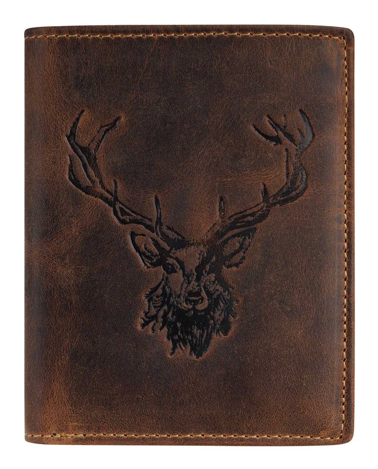 GREENBURRY Vintage Animal Collection Wallet Brown Royal Stag