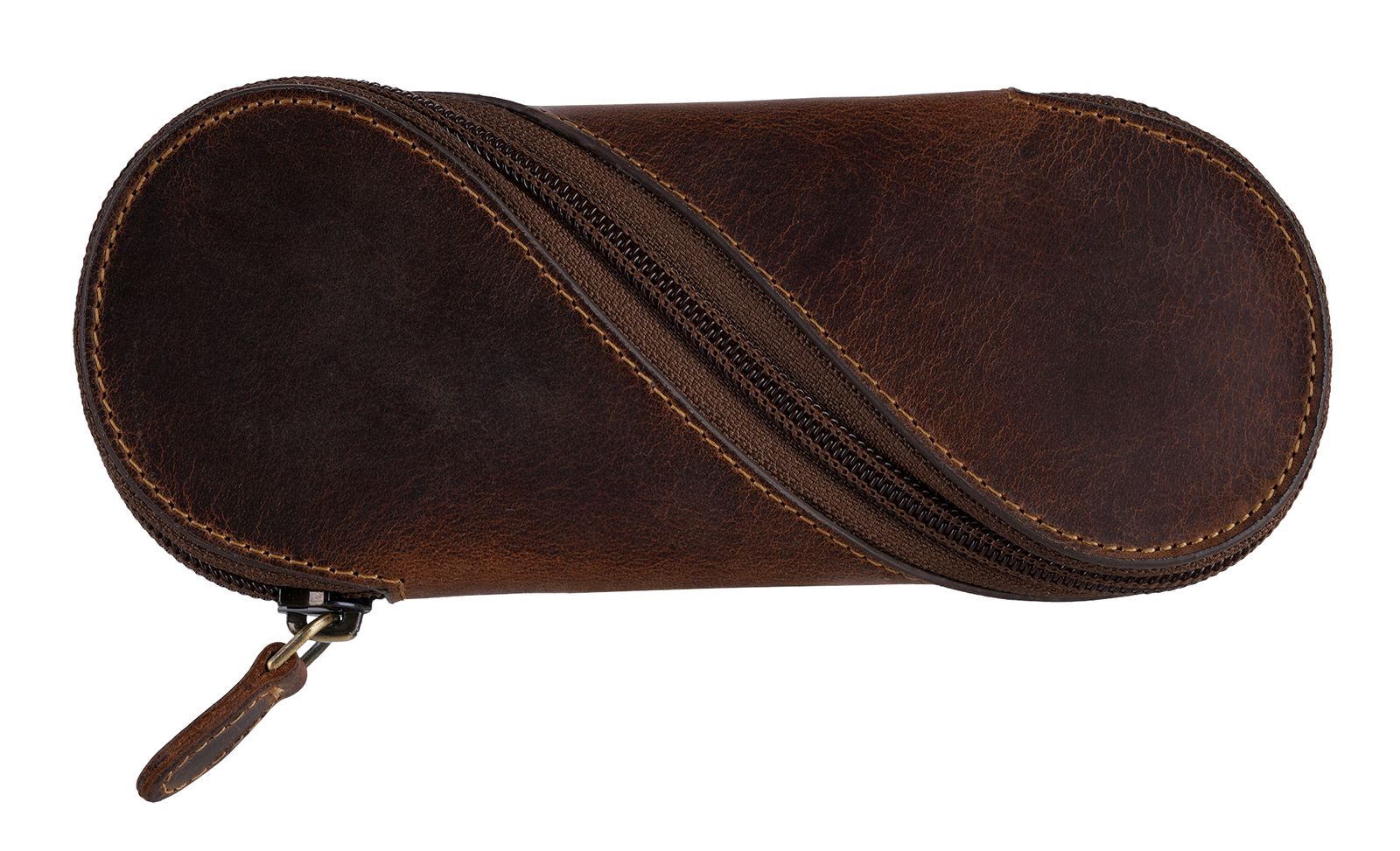 GREENBURRY Vintage Glasses Case Brown