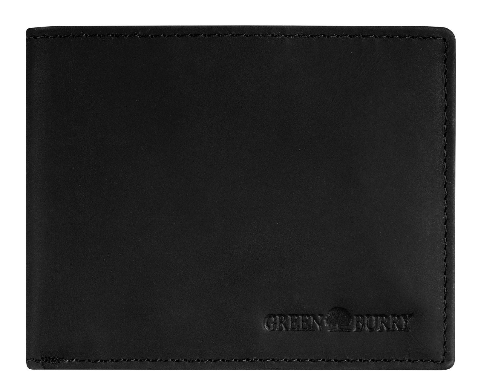 GREENBURRY Vintage Slim Wallet RFID Black