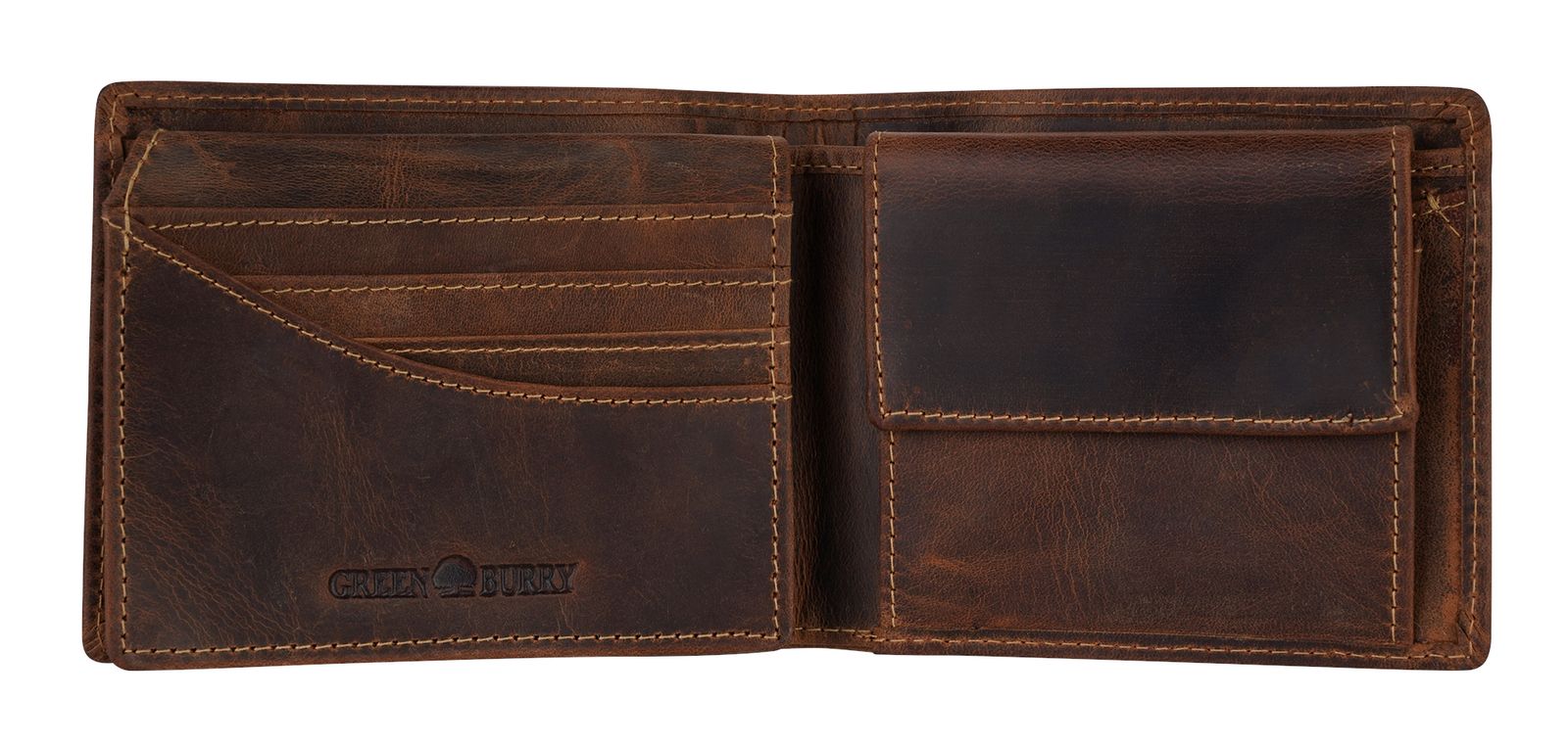 GREENBURRY Vintage Wallet Brown Wels GREENBURRY Vintage Wallet Brown Wels