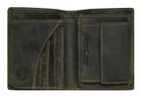GREENBURRY Vintage Animal Collection Wallet Olive Wild Boar GREENBURRY Vintage Animal Collection Wallet Olive Wild Boar