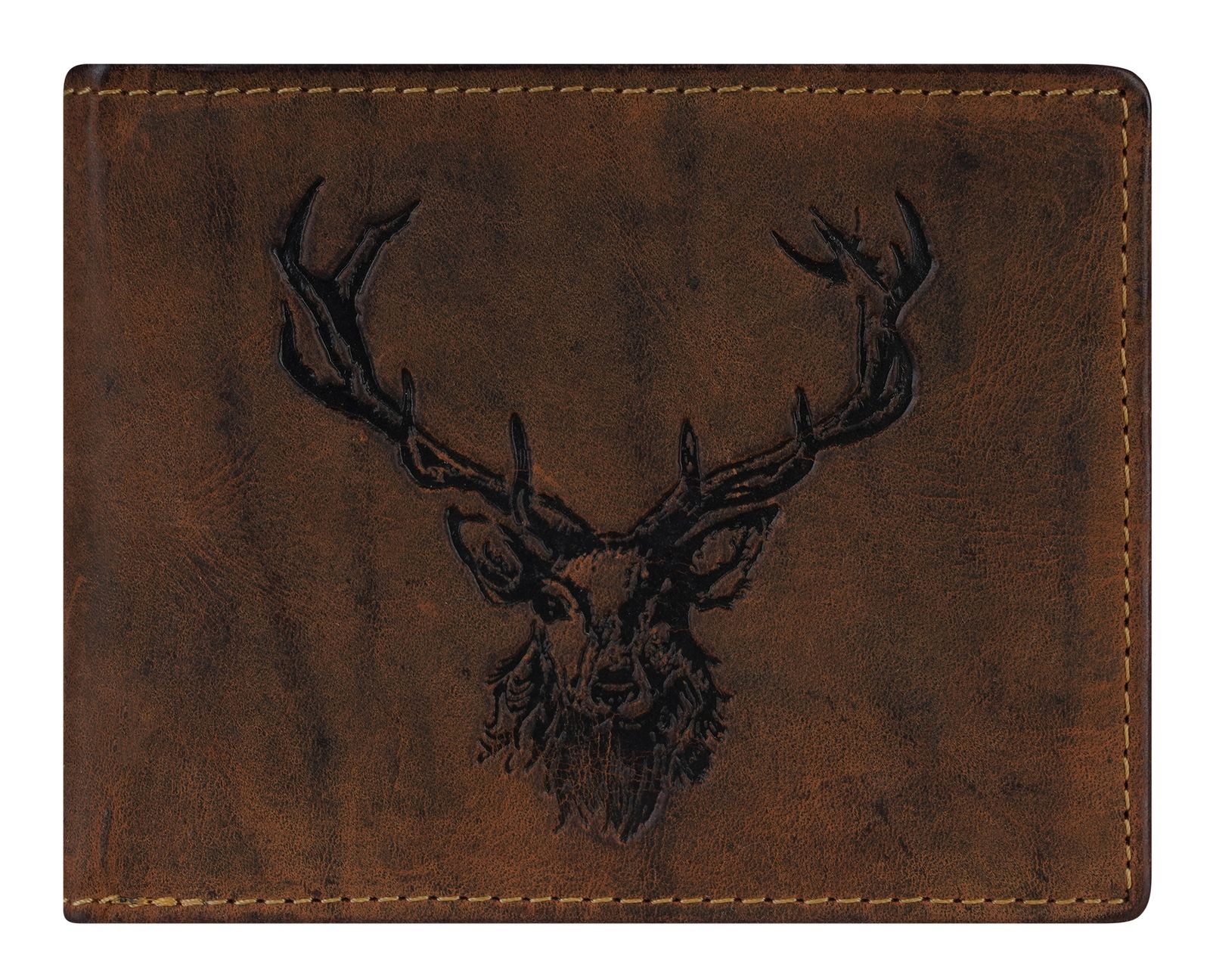GREENBURRY Vintage Wallet Brown Royal Stag