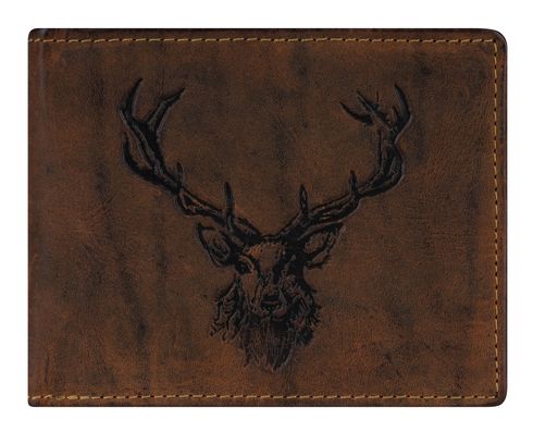 GREENBURRY Vintage Wallet Brown Royal Stag GREENBURRY Vintage Wallet Brown Royal Stag