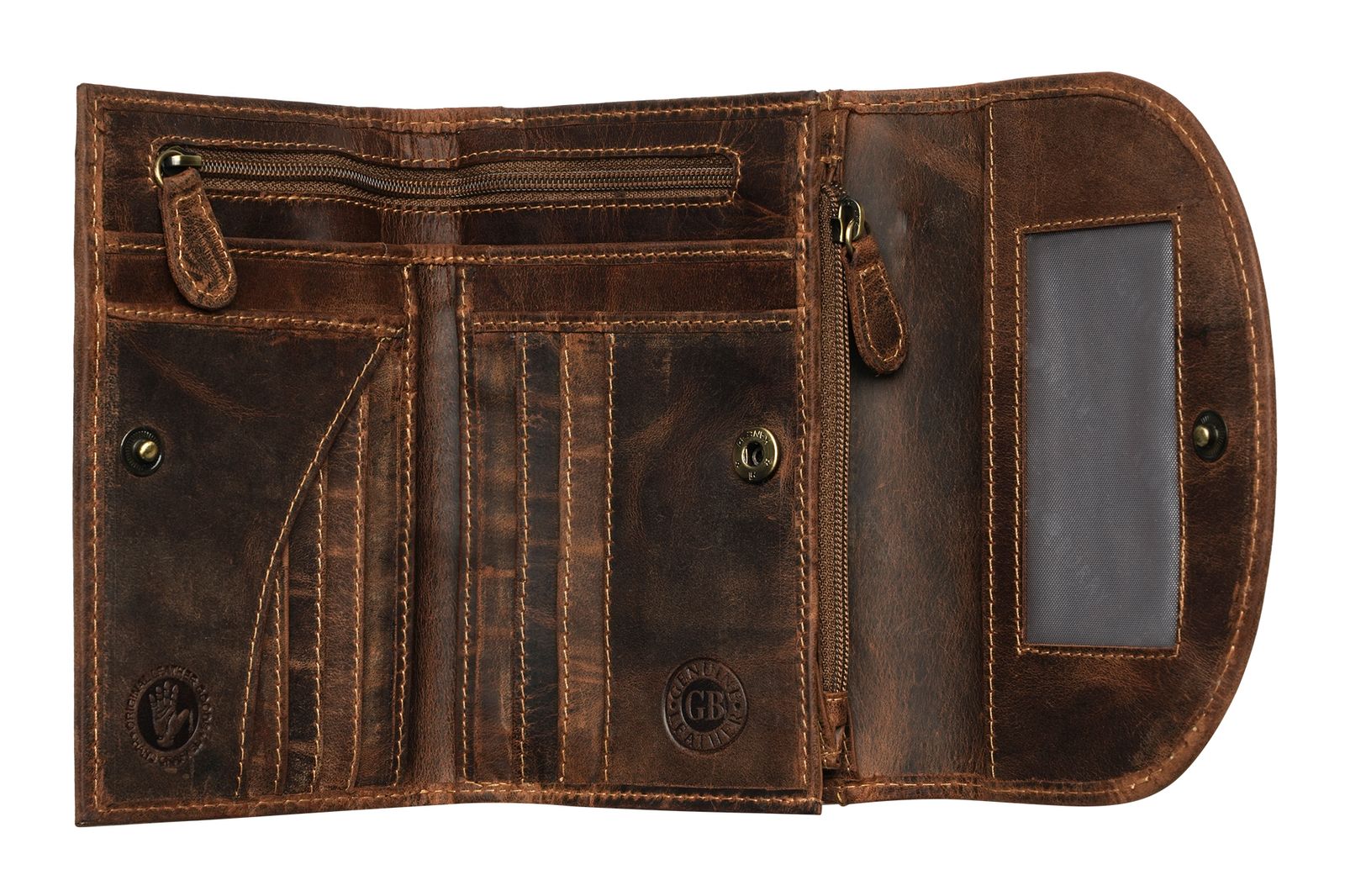 GREENBURRY Vintage Wallet Brown GREENBURRY Vintage Wallet Brown