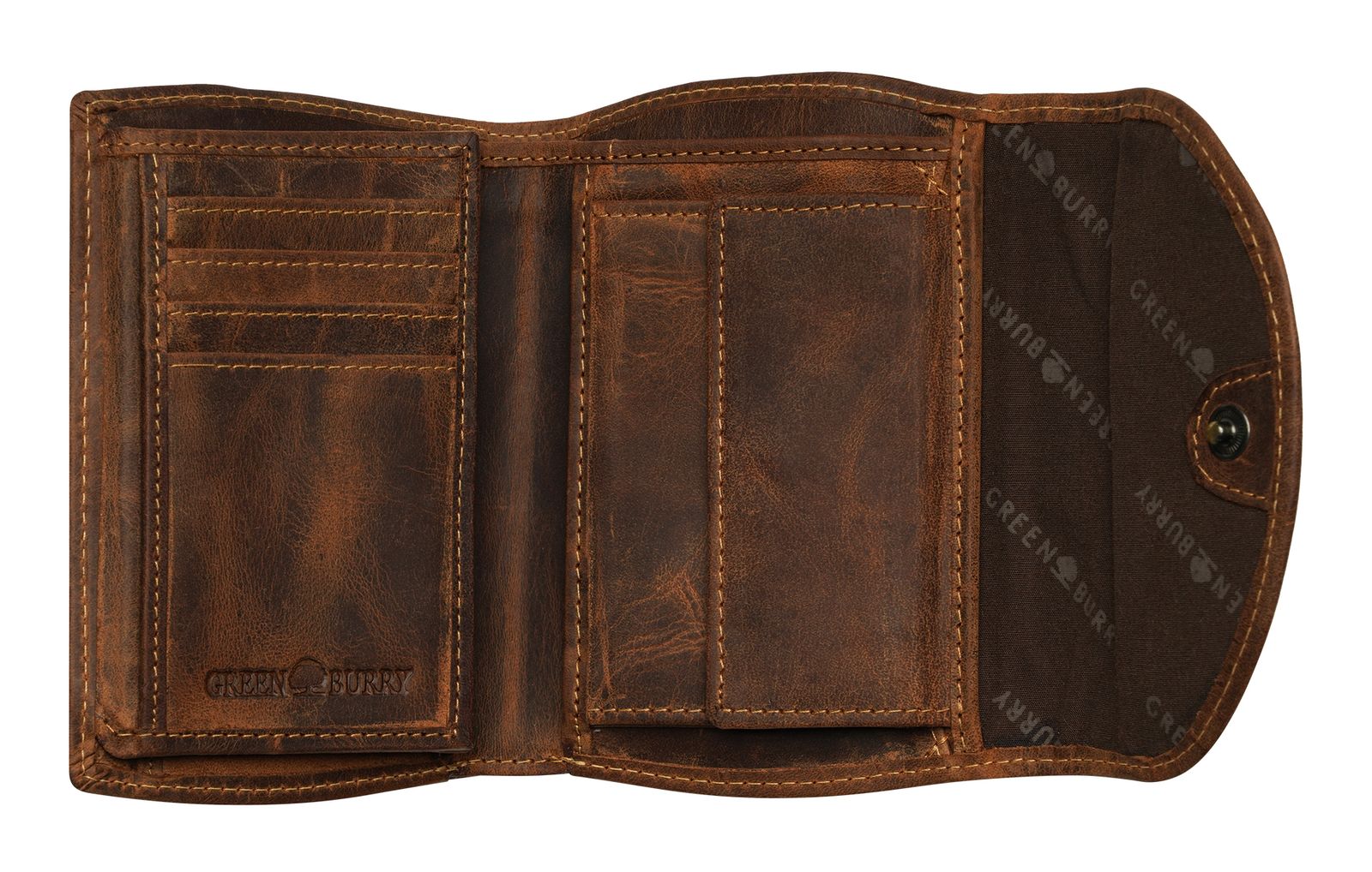 GREENBURRY Vintage Women's Wallet RFID Brown GREENBURRY Vintage Women's Wallet RFID Brown