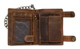 GREENBURRY Vintage Wallet With Chain Brown Truck GREENBURRY Vintage Wallet With Chain Brown Truck