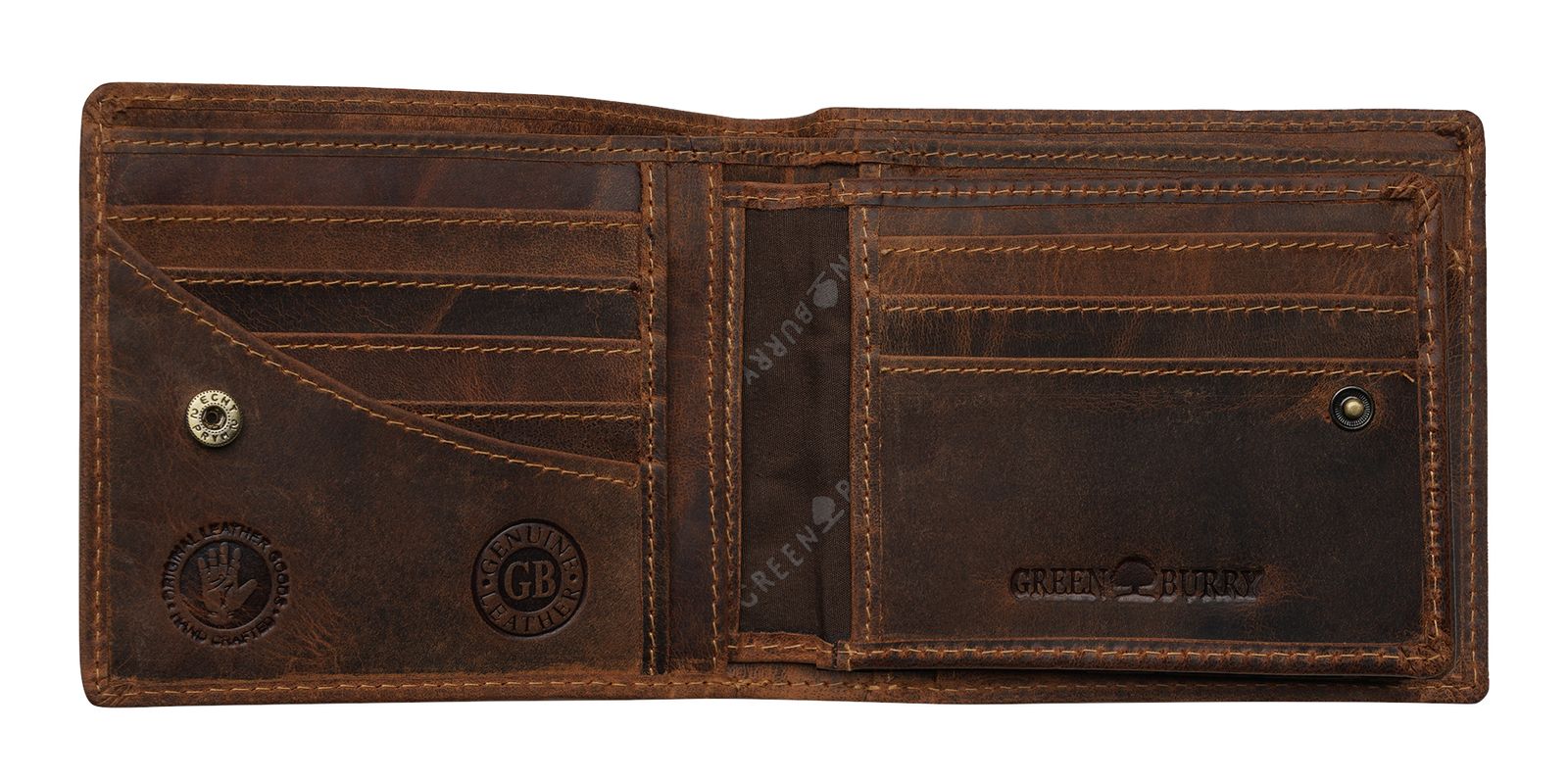 GREENBURRY Vintage Wallet Brown GREENBURRY Vintage Wallet Brown