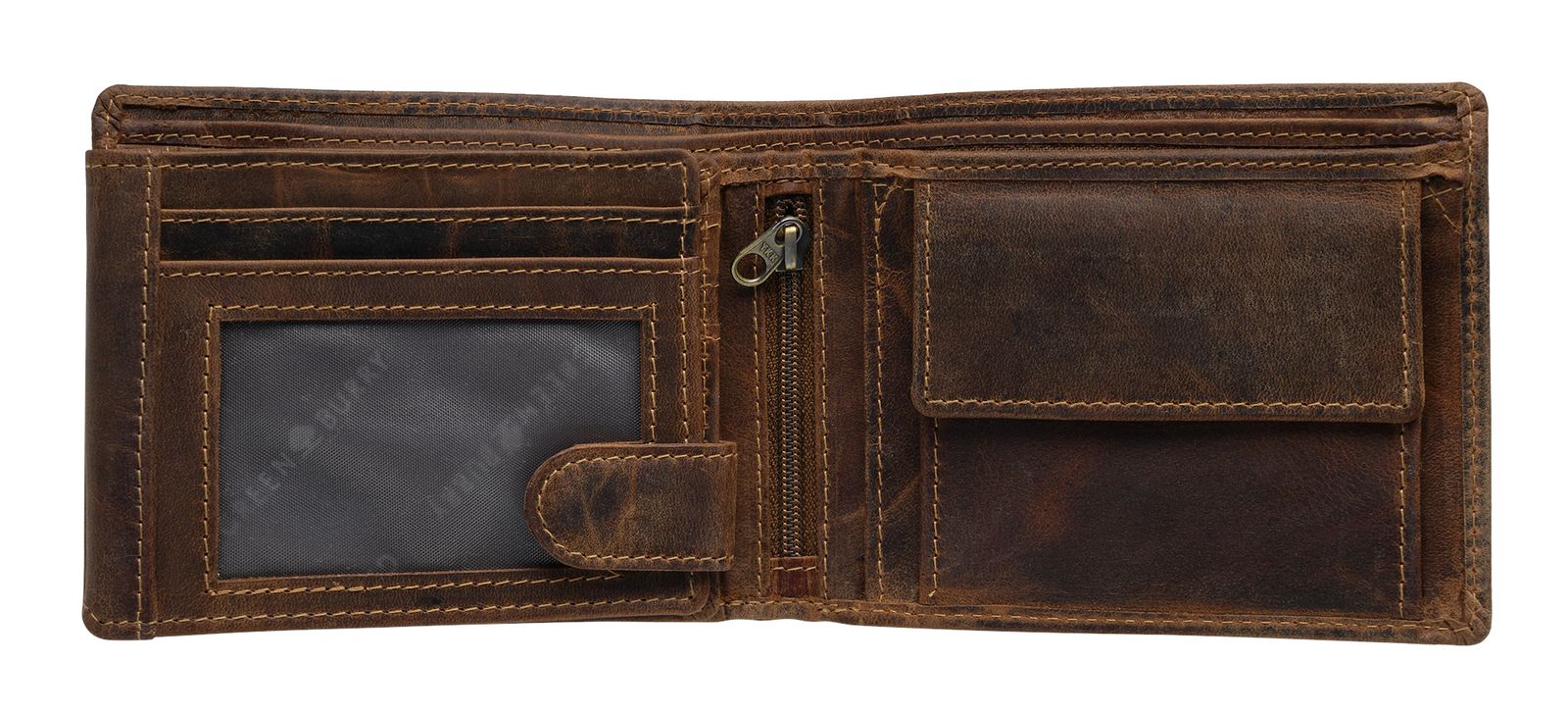 GREENBURRY Vintage Save Wallet RFID Brown GREENBURRY Vintage Save Wallet RFID Brown