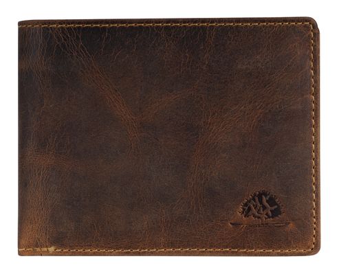 GREENBURRY Vintage Save Wallet RFID Brown