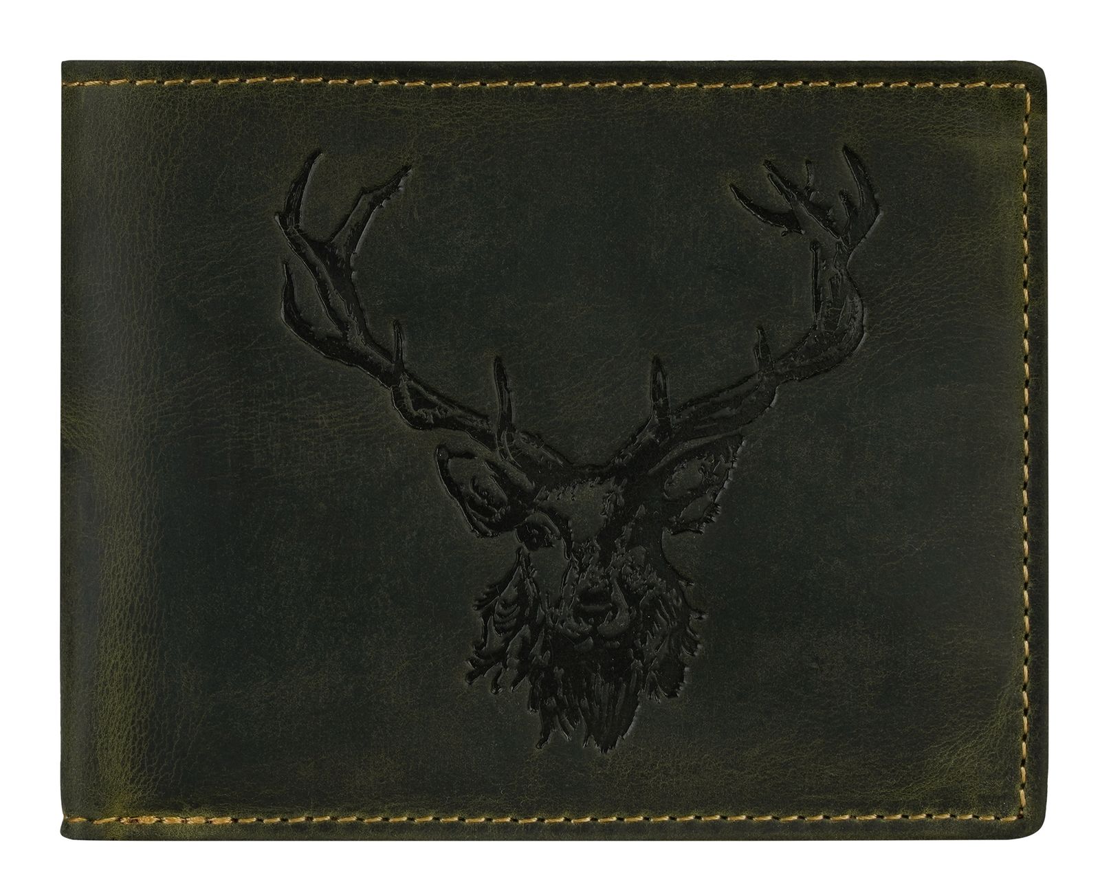GREENBURRY Vintage Wallet Olive Royal Stag