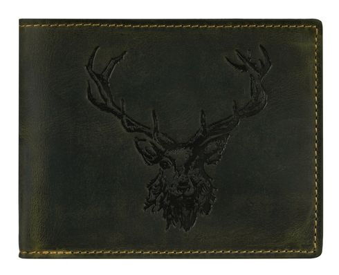 GREENBURRY Vintage Wallet Olive Royal Stag
