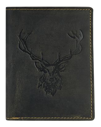 GREENBURRY Vintage Animal Collection Wallet Olive Royal Stag