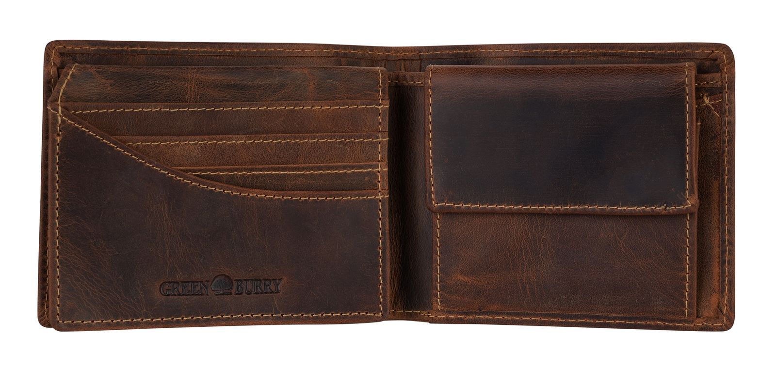 GREENBURRY Vintage Wallet RFID Brown GREENBURRY Vintage Wallet RFID Brown